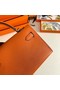 Hermes Kelly 19cm Shoulder Bags Epsom Leather KL19 Silver hardware orange Replica