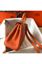 Hermes Kelly 20cm Bag In Orange Clemence Leather GHW Replica
