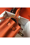 Hermes Kelly 20cm Bag In Orange Clemence Leather GHW Replica