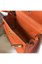 Hermes Kelly 20cm Bag In Orange Clemence Leather GHW Replica