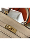 Hermes Kelly 20cm Bag In Trench Clemence Leather GHW Replica