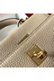 Hermes Kelly 20cm Bag In Trench Clemence Leather GHW Replica