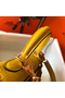 Hermes Kelly 20cm Bag In Yellow Clemence Leather GHW Replica