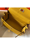 Hermes Kelly 20cm Bag In Yellow Clemence Leather GHW Replica