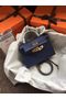 Hermes Kelly 20cm Tote Bag Original Epsom Leather KL20 Blue Replica