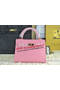 Hermes Kelly 22cm Tote Bag Calfskin Leather Pink Replica