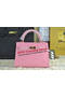 Hermes Kelly 22cm Tote Bag Calfskin Leather Pink Replica