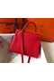 Hermes Kelly 25cm Retourne Bag In Red Clemence Leather Replica