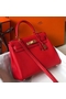 Hermes Kelly 25cm Retourne Bag In Red Clemence Leather Replica