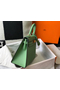 Hermes Kelly 25cm Sellier Bag In Vert Criquet Epsom Leather Replica