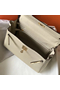 Hermes Kelly 28cm Bag In Beton Clemence Leather GHW Replica