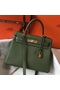 Hermes Kelly 28cm Bag In Canopee Clemence Leather GHW Replica