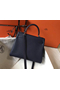 Hermes Kelly 28cm Bag In Dark Blue Clemence Leather PHW Replica