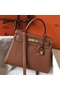 Hermes Kelly 28cm Bag In Gold Clemence Leather GHW Replica