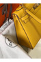Hermes Kelly 28cm Bag In Yellow Epsom Leather GHW Replica