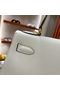 Hermes Kelly 28cm Shoulder Bags Epsom Leather KL28 creamy-white Gold hardware Replica