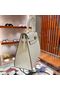 Hermes Kelly 28cm Shoulder Bags Epsom Leather KL28 creamy-white Gold hardware Replica