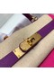 Hermes Kelly 28cm Shoulder Bags Epsom Leather KL28 Plum red&purple Replica