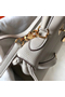 Hermes Kelly 32cm Bag In Pearl Grey Clemence Leather GHW Replica