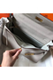 Hermes Kelly 32cm Bag In Pearl Grey Clemence Leather GHW Replica