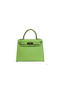 Hermes Kelly 32cm Shoulder Bag Green Saffiano Leather K32 Gold Replica