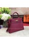 Hermes Kelly 32cm Shoulder Bag TOGO Leather KY32 Wine Replica