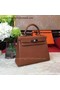 Hermes Kelly 32cm Shoulder Bag Wheat TOGO Leather KY32 Silver Replica