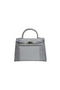 Hermes Kelly 32cm Shoulder Bag White Croco Leather K32 Gold Replica