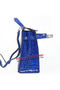 Hermes Kelly 32cm Shoulder Bags Blue Iridescent Croco Leather Gold Replica