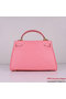 Hermes Kelly 32cm Shoulder Bags Pink Clemence Leather Gold Replica