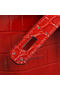 Hermes Kelly 32cm Shoulder Bags Red Iridescent Croco Leather Silver Replica