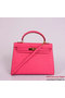 Hermes Kelly 32cm Handle Bag Plum Togo Leather Gold Replica