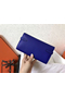 Hermes Kelly Classic Long Wallet In Blue Electric Epsom Leather Replica