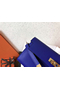 Hermes Kelly Classic Long Wallet In Blue Electric Epsom Leather Replica