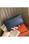 Hermes Kelly Classic Long Wallet In Navy Epsom Leather Replica