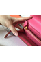 Hermes Kelly Classic Long Wallet In Pink Epsom Leather Replica