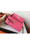 Hermes Kelly Classic Long Wallet In Pink Epsom Leather Replica