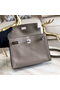 Hermes Kelly Danse Handmade Bag In Grey Swift Leather Replica
