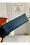 Hermes Kelly Danse II Bag In Deep Blue Evercolor Calfskin Replica