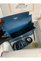 Hermes Kelly Danse II Bag In Deep Blue Evercolor Calfskin Replica