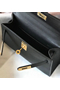 Hermes Kelly Mini II Bag In Black Epsom Leather GHW Replica