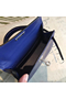 Hermes Kelly Mini II Handmade Bag In Blue Alligator Crocodile Replica