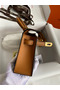 Hermes Kelly Mini II Sellier Bicolor Handmade Bag in Black and Gold Epsom Calfskin Replica