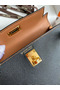 Hermes Kelly Mini II Sellier Bicolor Handmade Bag in Black and Gold Epsom Calfskin Replica