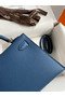 Hermes Kelly Mini II Sellier Handmade Bag In Blue Agate Epsom Calfskin Replica