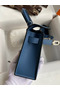 Hermes Kelly Mini II Sellier Handmade Bag In Blue Agate Epsom Calfskin Replica