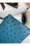 Hermes Kelly Mini II Sellier Handmade Bag In Colvert Ostrich Leather Replica