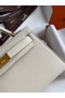 Hermes Kelly Mini II Sellier Handmade Bag In Craie Swift Calfskin Replica