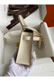 Hermes Kelly Mini II Sellier Handmade Bag In Craie Swift Calfskin Replica