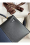 Hermes Kelly Mini II Sellier Tri-color Bag In Black/Blue Indigo/Red Calfskin Replica